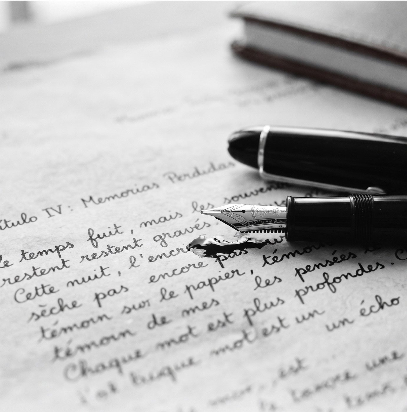 Carta manuscrita com caneta-tinteiro
